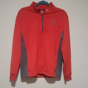 Nike MLB Los Angeles Angels Red Quarter-Zip Pullover
